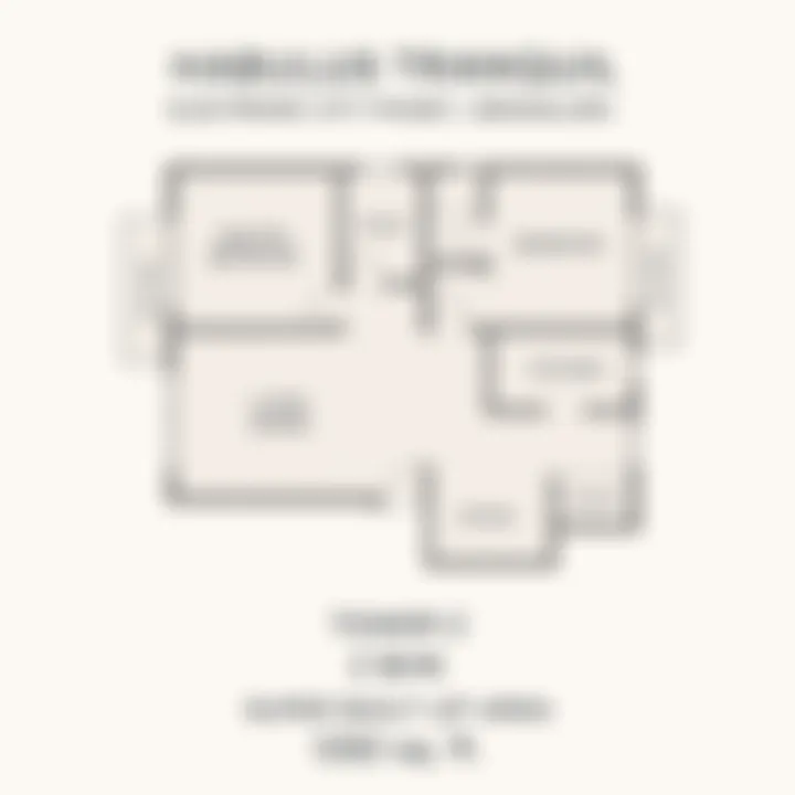 2 BHK 1292 sq ft floor plan - Habulus Tranquil, Electronic City