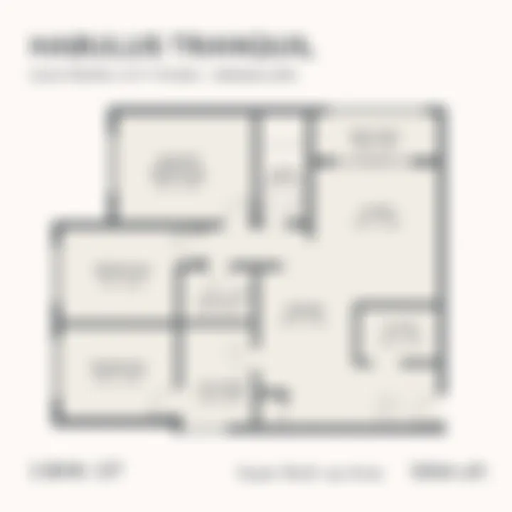 3 BHK 2 toilet 1694 sq ft floor plan - Habulus Tranquil, Electronic City